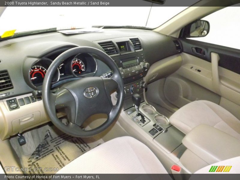 Sandy Beach Metallic / Sand Beige 2008 Toyota Highlander