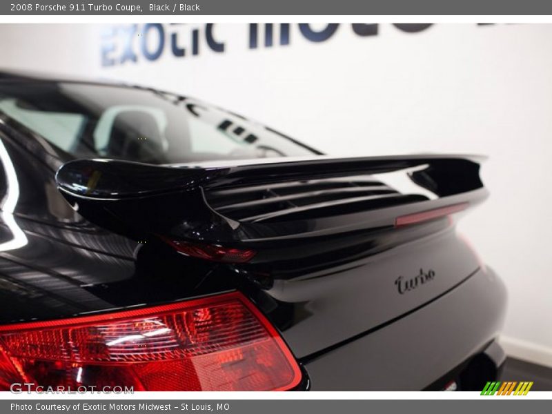 Black / Black 2008 Porsche 911 Turbo Coupe