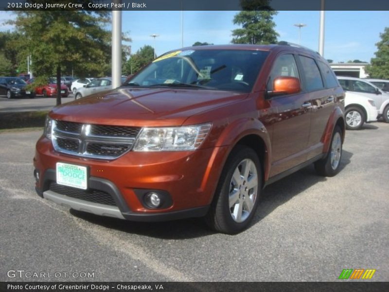 Copper Pearl / Black 2012 Dodge Journey Crew