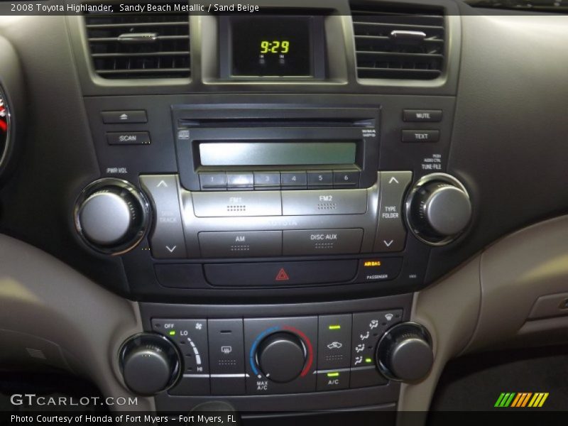 Sandy Beach Metallic / Sand Beige 2008 Toyota Highlander