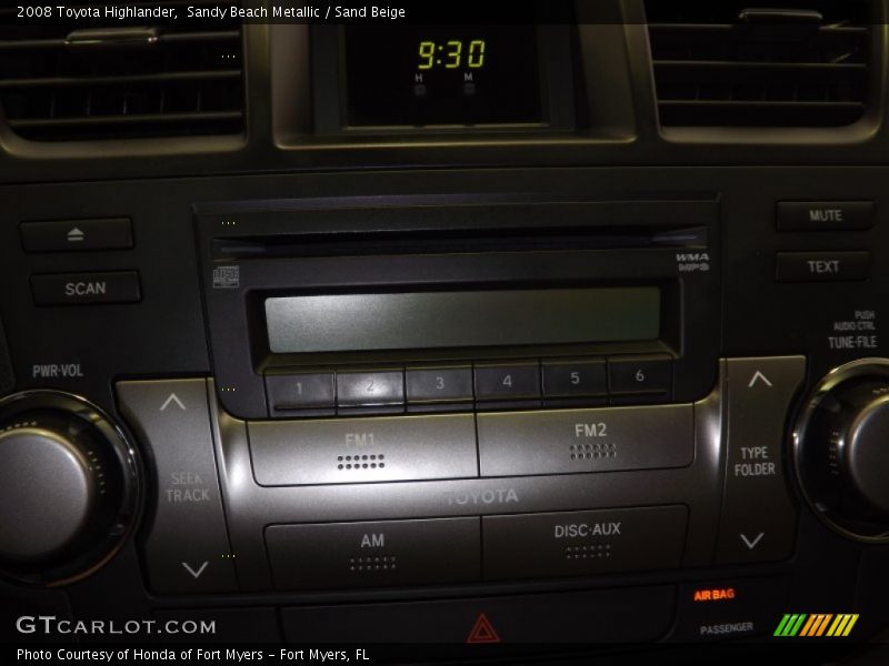 Sandy Beach Metallic / Sand Beige 2008 Toyota Highlander