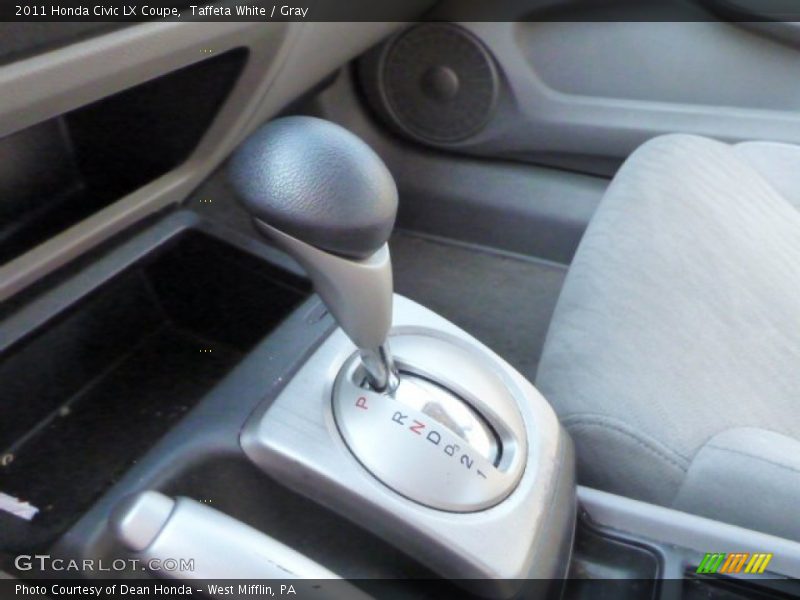 Taffeta White / Gray 2011 Honda Civic LX Coupe