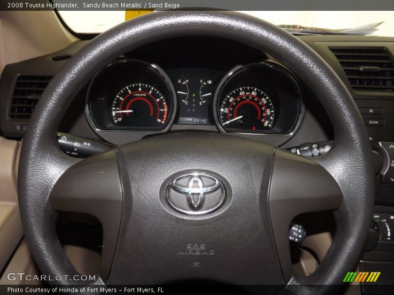 Sandy Beach Metallic / Sand Beige 2008 Toyota Highlander