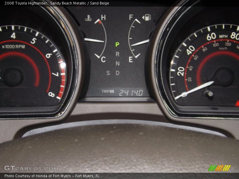 Sandy Beach Metallic / Sand Beige 2008 Toyota Highlander