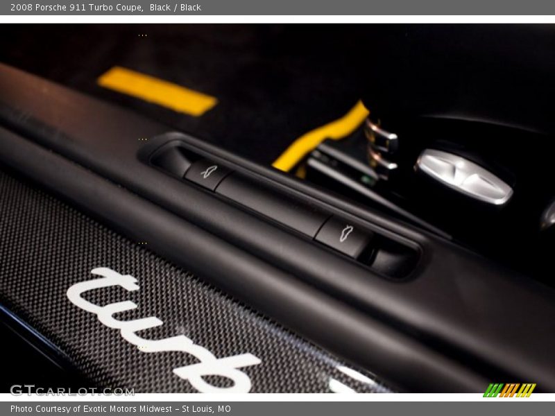 Black / Black 2008 Porsche 911 Turbo Coupe