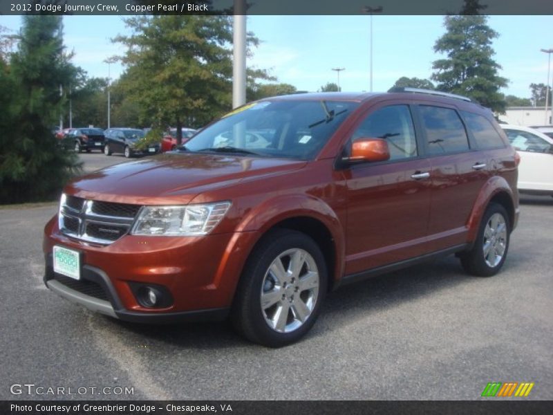 Copper Pearl / Black 2012 Dodge Journey Crew