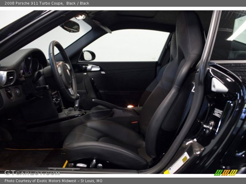 Black / Black 2008 Porsche 911 Turbo Coupe