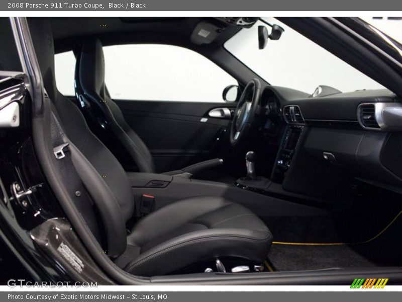 Black / Black 2008 Porsche 911 Turbo Coupe