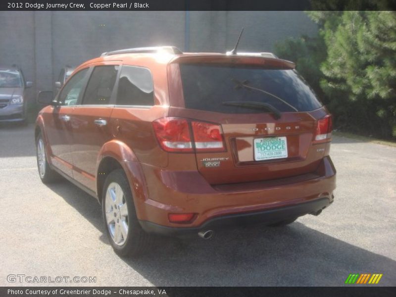 Copper Pearl / Black 2012 Dodge Journey Crew