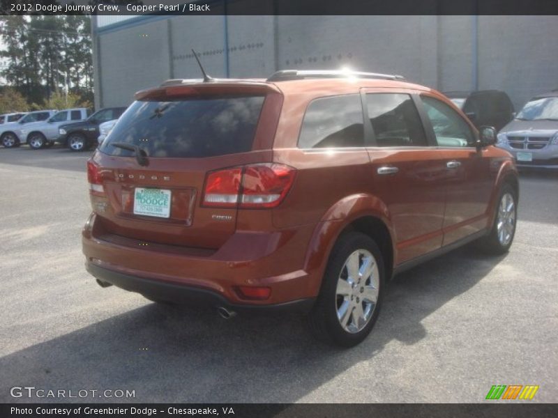 Copper Pearl / Black 2012 Dodge Journey Crew