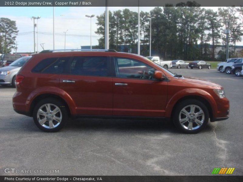 Copper Pearl / Black 2012 Dodge Journey Crew
