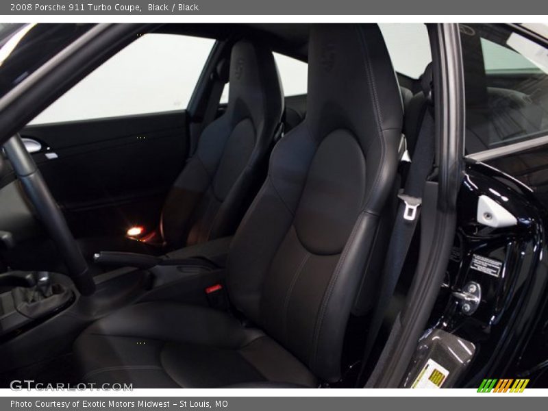 Black / Black 2008 Porsche 911 Turbo Coupe