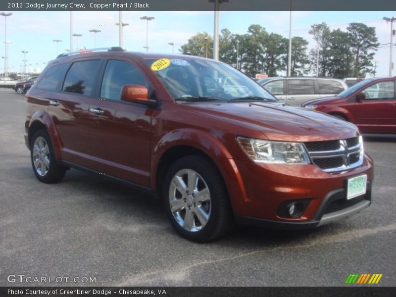 Copper Pearl / Black 2012 Dodge Journey Crew