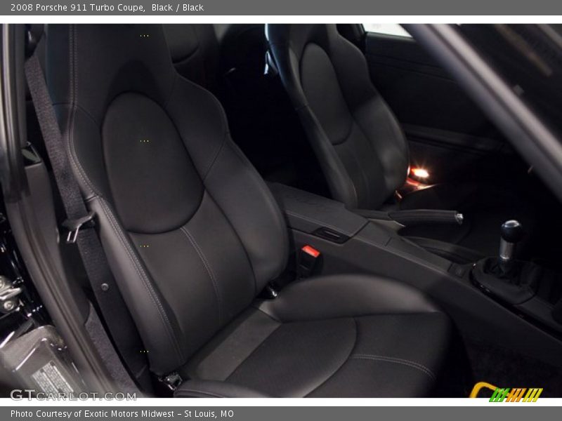 Black / Black 2008 Porsche 911 Turbo Coupe