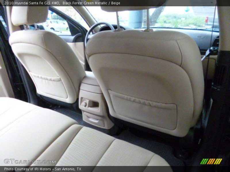 Black Forest Green Metallic / Beige 2010 Hyundai Santa Fe GLS 4WD