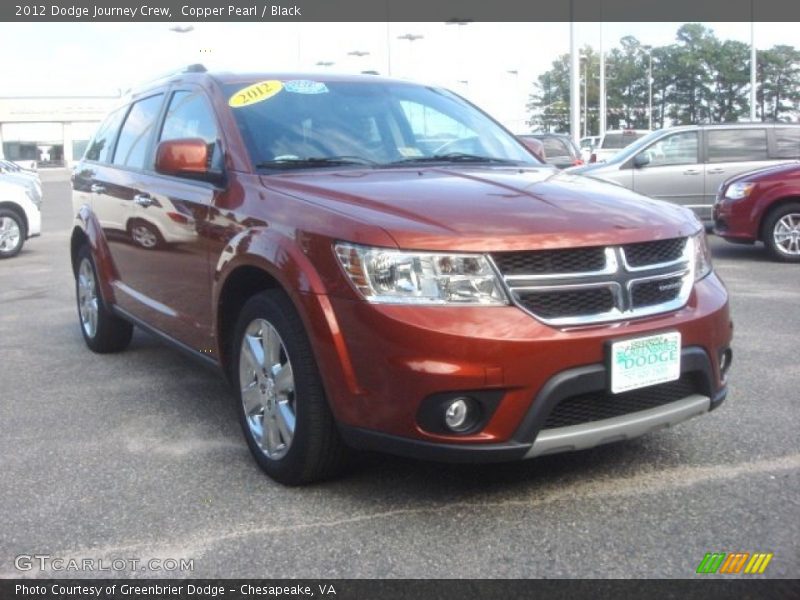 Copper Pearl / Black 2012 Dodge Journey Crew