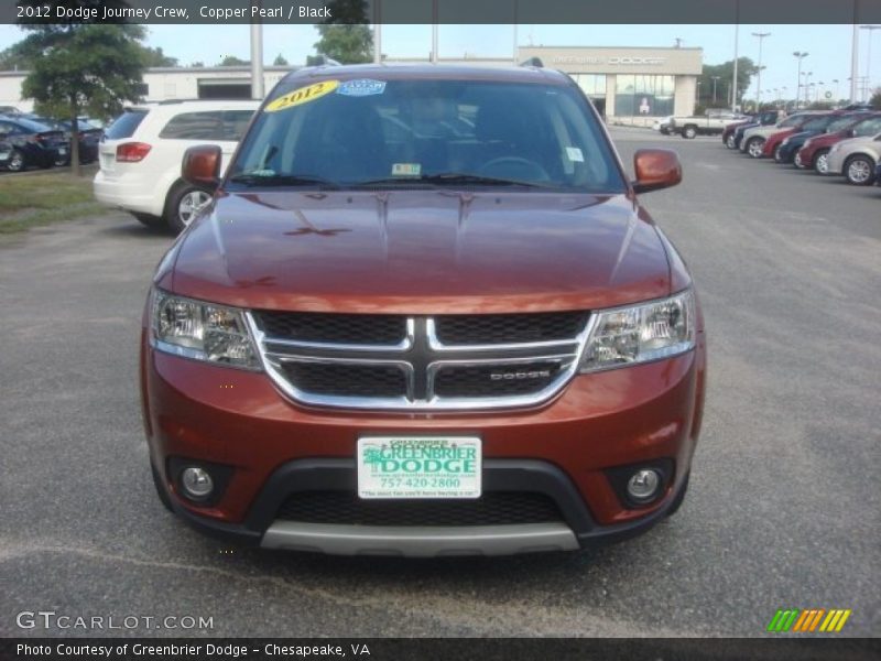 Copper Pearl / Black 2012 Dodge Journey Crew