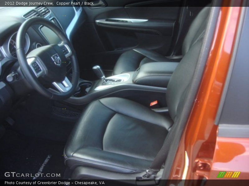 Copper Pearl / Black 2012 Dodge Journey Crew