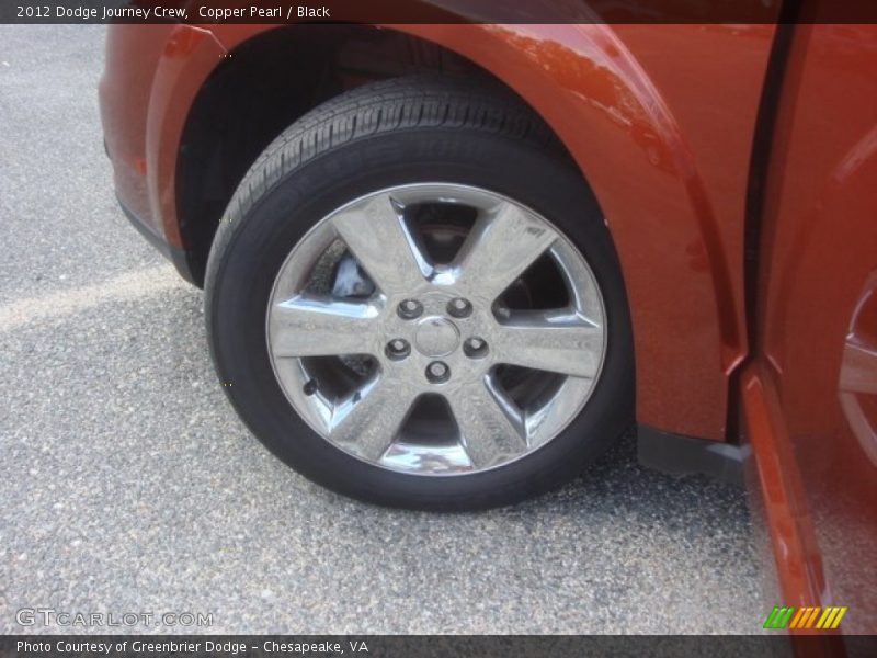 Copper Pearl / Black 2012 Dodge Journey Crew