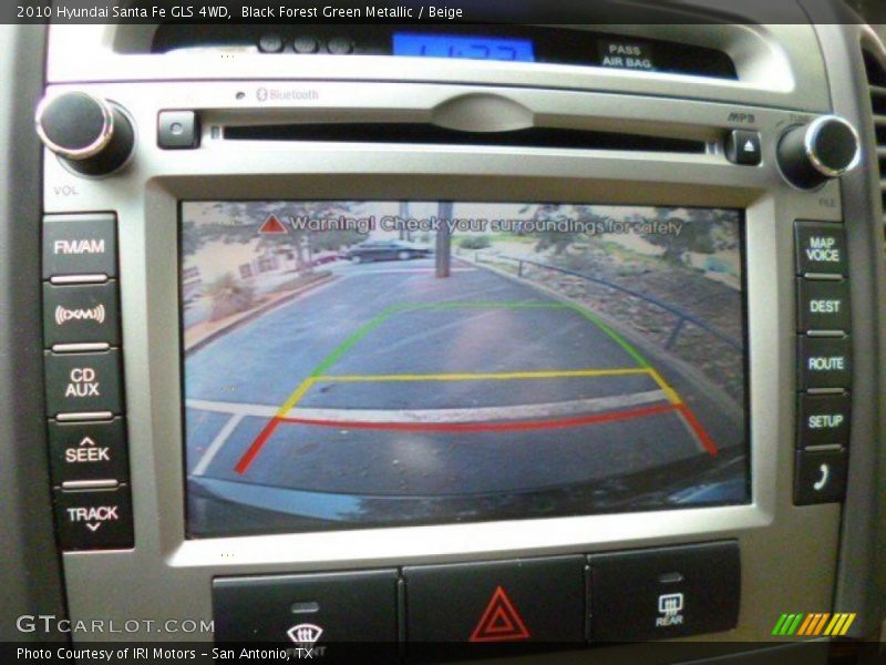 Black Forest Green Metallic / Beige 2010 Hyundai Santa Fe GLS 4WD