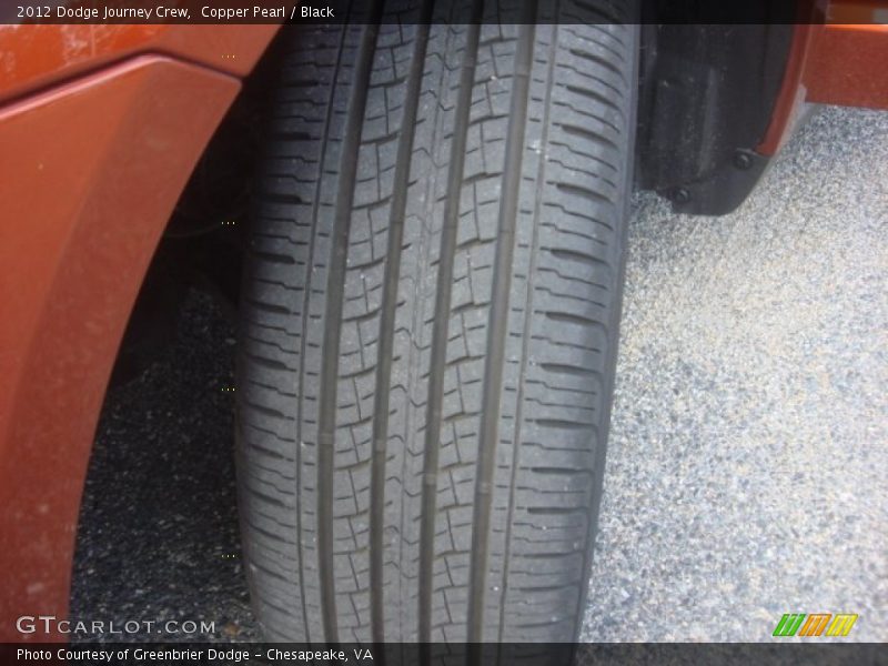 Copper Pearl / Black 2012 Dodge Journey Crew