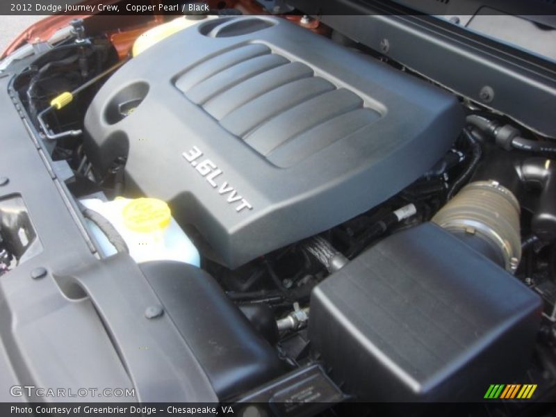 Copper Pearl / Black 2012 Dodge Journey Crew