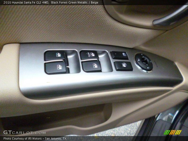 Black Forest Green Metallic / Beige 2010 Hyundai Santa Fe GLS 4WD