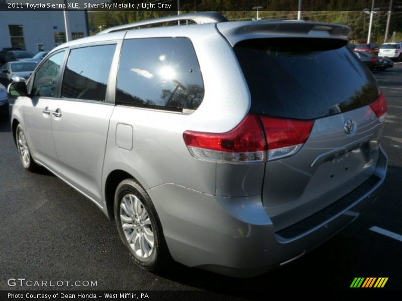 Silver Sky Metallic / Light Gray 2011 Toyota Sienna XLE