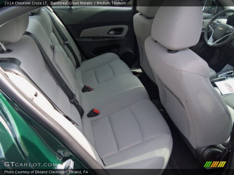 Rainforest Green Metallic / Medium Titanium 2014 Chevrolet Cruze LT