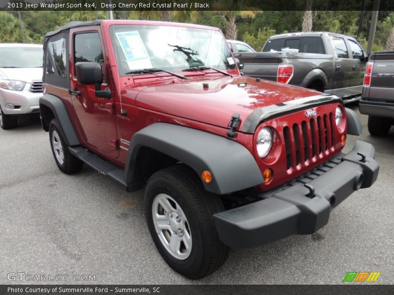 Deep Cherry Red Crystal Pearl / Black 2013 Jeep Wrangler Sport 4x4