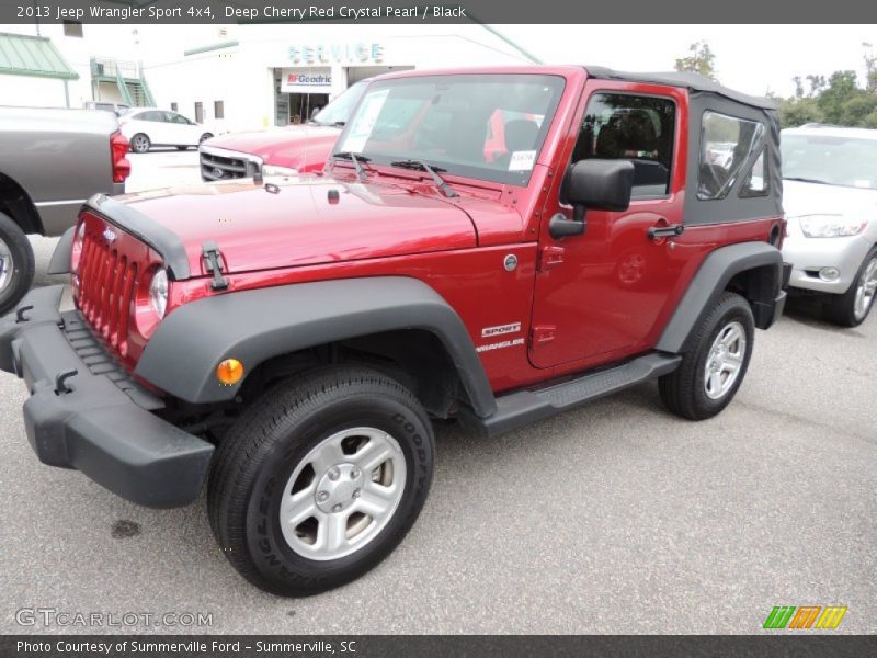 Deep Cherry Red Crystal Pearl / Black 2013 Jeep Wrangler Sport 4x4