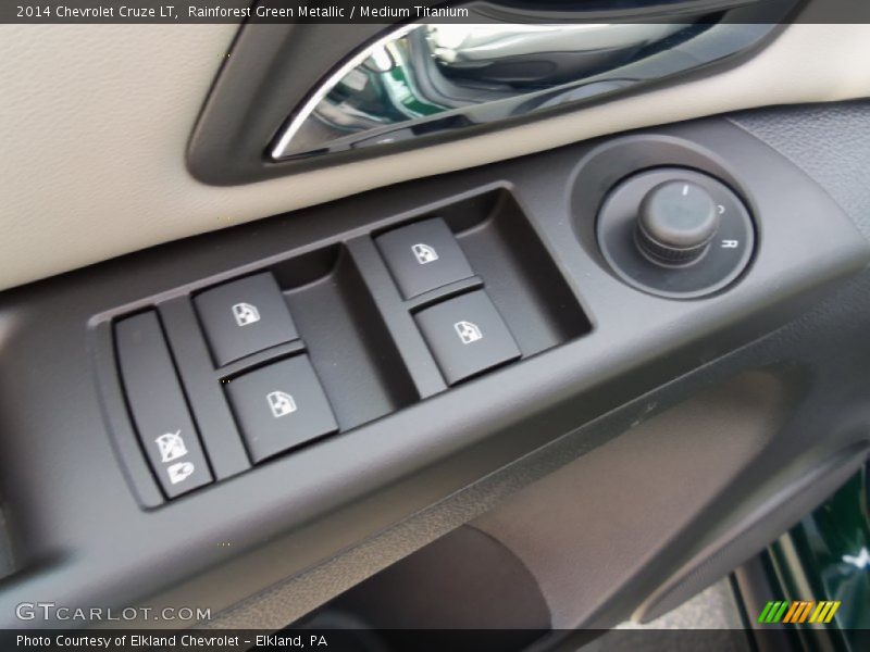 Rainforest Green Metallic / Medium Titanium 2014 Chevrolet Cruze LT