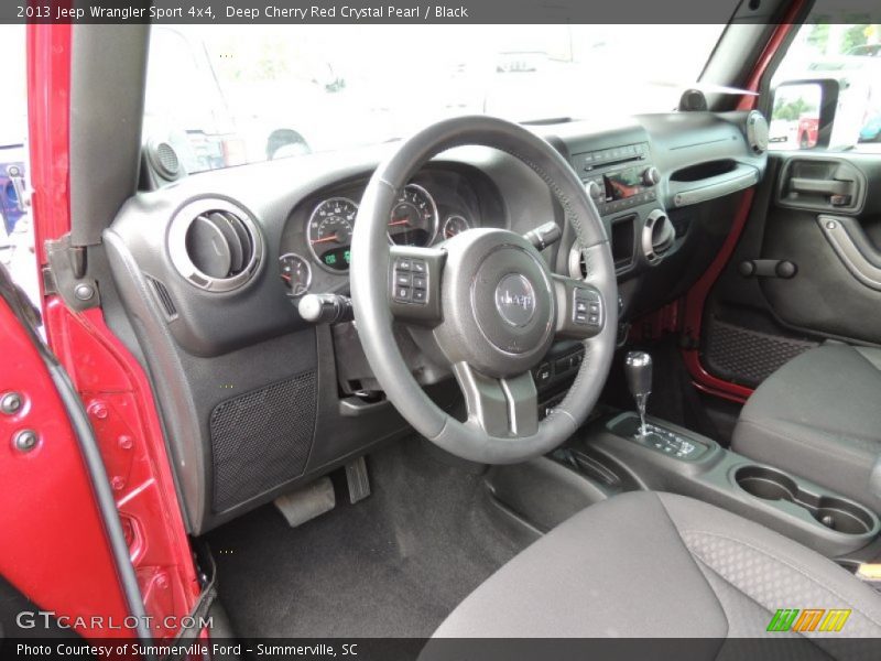 Deep Cherry Red Crystal Pearl / Black 2013 Jeep Wrangler Sport 4x4