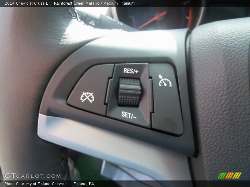 Rainforest Green Metallic / Medium Titanium 2014 Chevrolet Cruze LT
