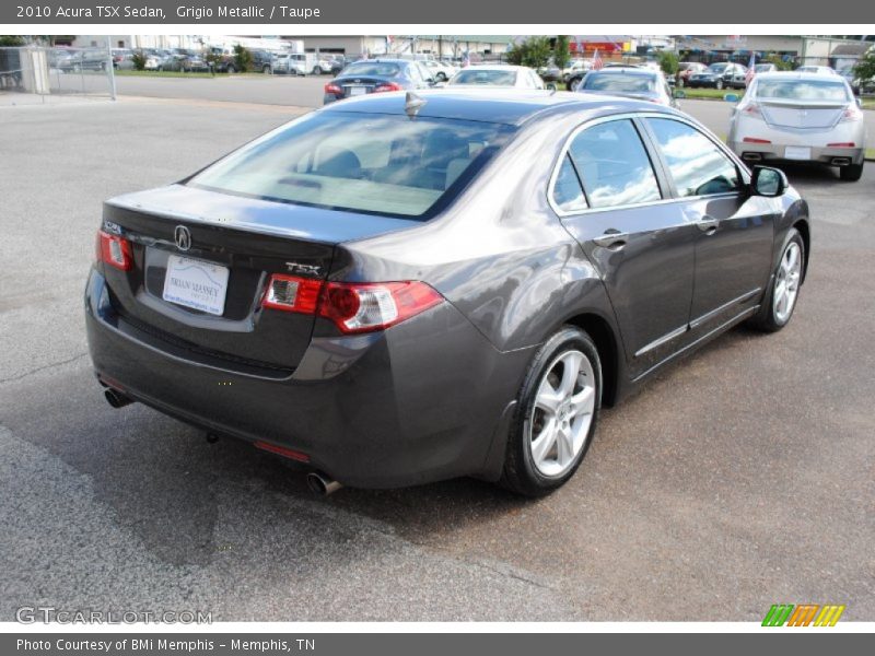 Grigio Metallic / Taupe 2010 Acura TSX Sedan