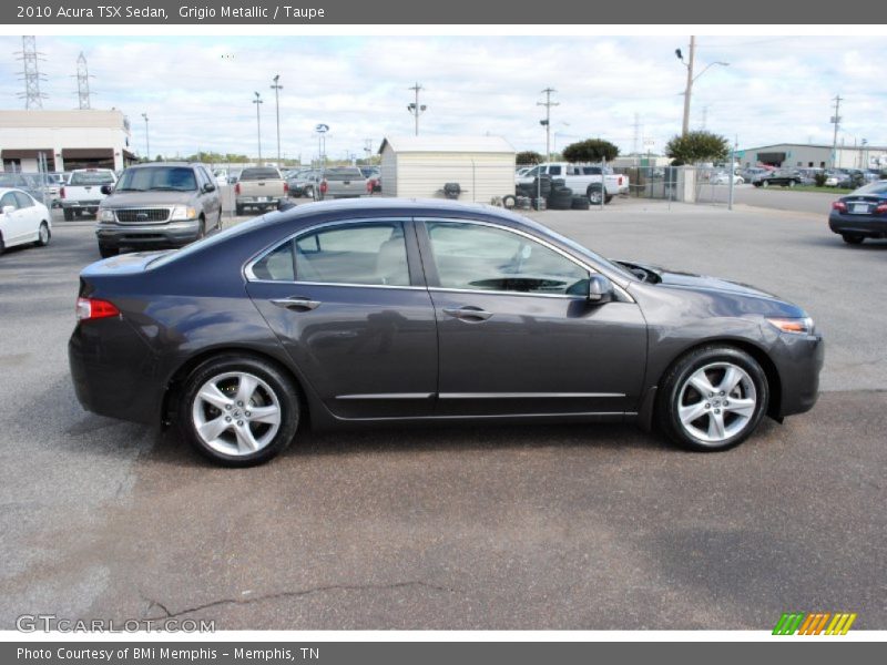 Grigio Metallic / Taupe 2010 Acura TSX Sedan