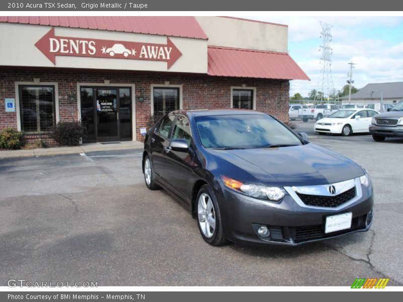 Grigio Metallic / Taupe 2010 Acura TSX Sedan