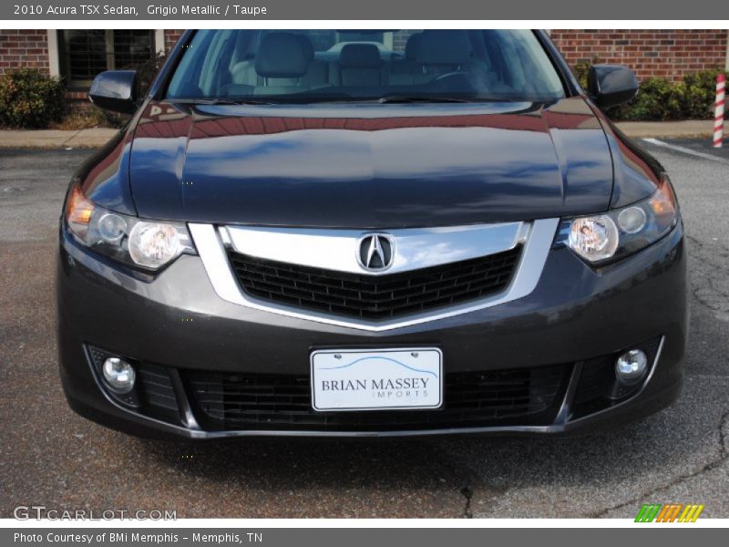Grigio Metallic / Taupe 2010 Acura TSX Sedan