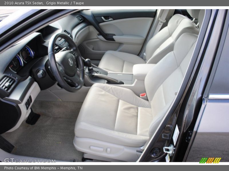 Grigio Metallic / Taupe 2010 Acura TSX Sedan