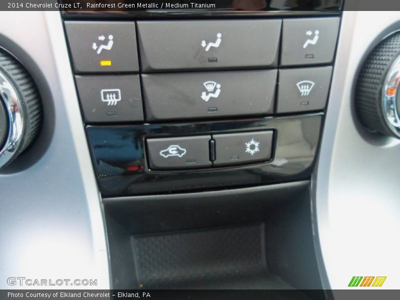 Rainforest Green Metallic / Medium Titanium 2014 Chevrolet Cruze LT