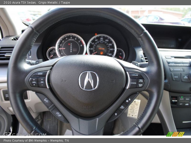Grigio Metallic / Taupe 2010 Acura TSX Sedan