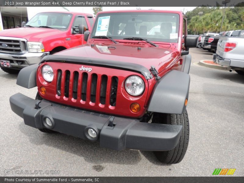 Deep Cherry Red Crystal Pearl / Black 2013 Jeep Wrangler Sport 4x4