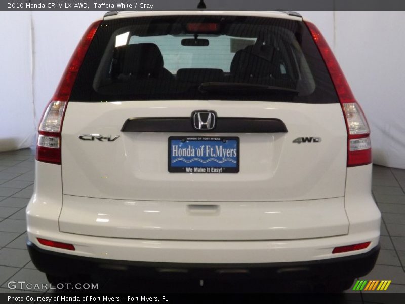 Taffeta White / Gray 2010 Honda CR-V LX AWD