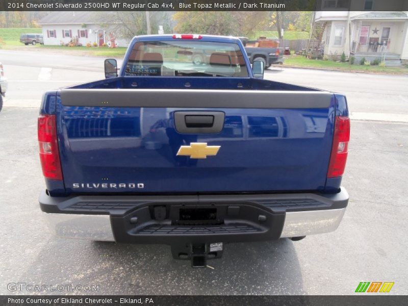 Blue Topaz Metallic / Dark Titanium 2014 Chevrolet Silverado 2500HD WT Regular Cab 4x4