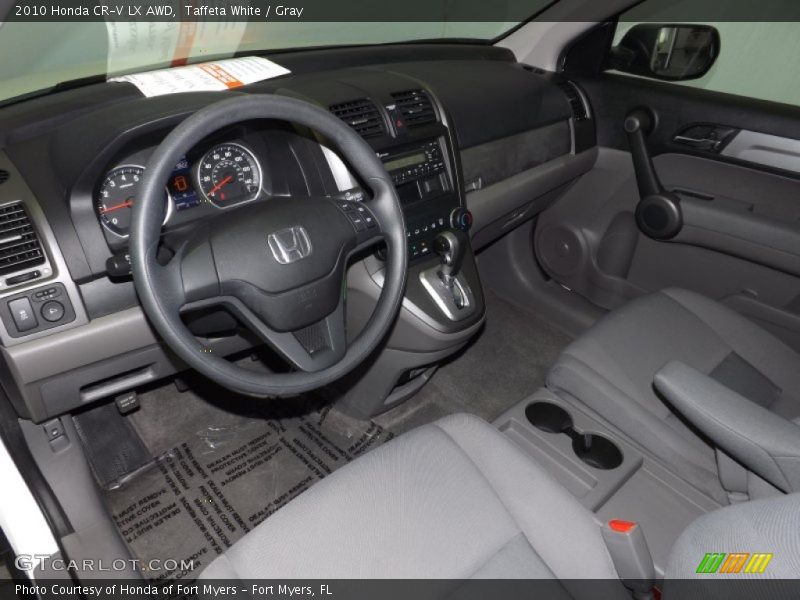 Taffeta White / Gray 2010 Honda CR-V LX AWD