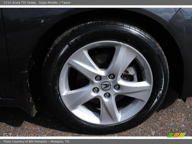 Grigio Metallic / Taupe 2010 Acura TSX Sedan