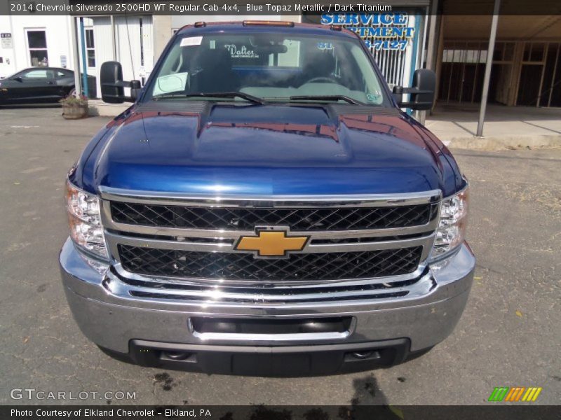 Blue Topaz Metallic / Dark Titanium 2014 Chevrolet Silverado 2500HD WT Regular Cab 4x4