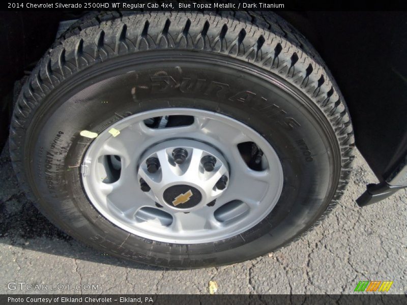 Blue Topaz Metallic / Dark Titanium 2014 Chevrolet Silverado 2500HD WT Regular Cab 4x4