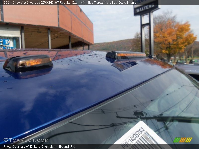 Blue Topaz Metallic / Dark Titanium 2014 Chevrolet Silverado 2500HD WT Regular Cab 4x4