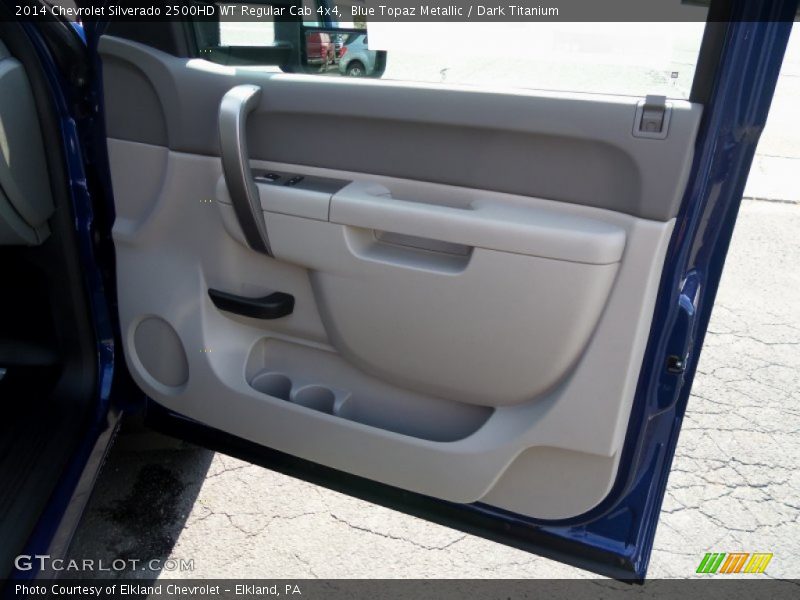 Blue Topaz Metallic / Dark Titanium 2014 Chevrolet Silverado 2500HD WT Regular Cab 4x4